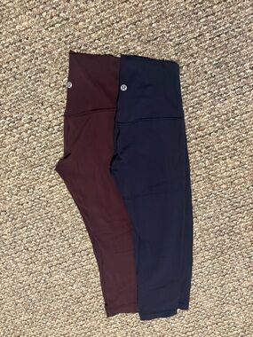 Lululemon Align Navy and Burgundy Leggings - 2-Pack